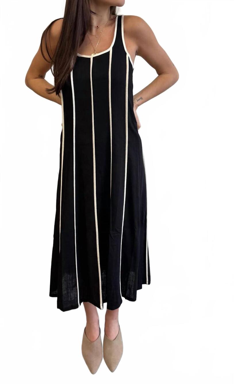 NEW THML sam midi dress in black